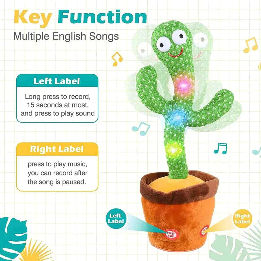 LED Musical Dancing & Mimicry Cactus Toy